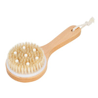 HKM-2340541 Pet Grooming Shower Brush with Wooden Handle and Natural Bristles for Dogs and Cats