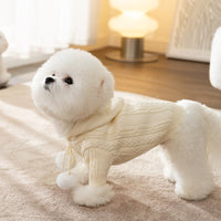 HKM-2341053 Striped Knitted Dog Cardigan Sweater – Various Colors & Sizes Available