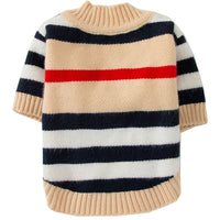 HKM-2341053 Striped Knitted Dog Cardigan Sweater – Various Colors & Sizes Available