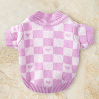 HKM-2341053 Striped Knitted Dog Cardigan Sweater – Various Colors & Sizes Available