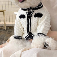 HKM-2341053 Striped Knitted Dog Cardigan Sweater – Various Colors & Sizes Available
