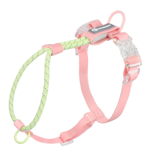 HKM-2342845 Solid Color PVC Dog Leash with Hand Holding Rope in Dark Red, Purple, Yellow, and Taoyao Green