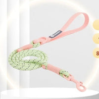 HKM-2342845 Solid Color PVC Dog Leash with Hand Holding Rope in Dark Red, Purple, Yellow, and Taoyao Green