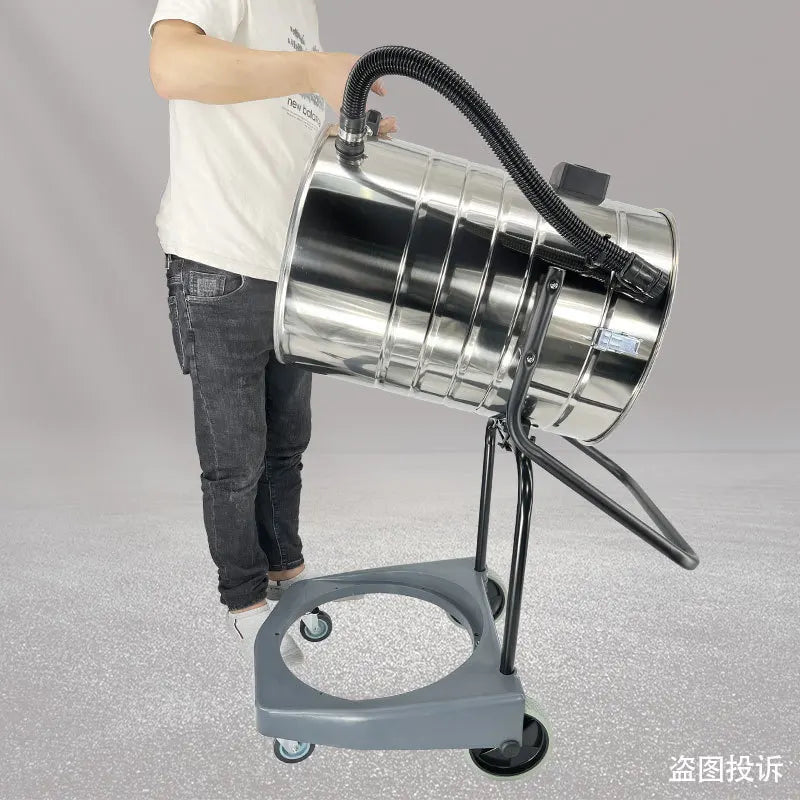 HKM-234515 80L Blue Industrial Vacuum Cleaner for Dry and Wet Cleaning - 3000W High Power Performance
