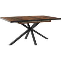 HKM-234643 Extendable Wooden Dining Table – Modern Design, 160-200 cm, Metal Base