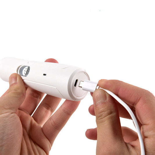 HKM-2346813 USB Rechargeable Nail Trimmer for Pet Grooming - Includes Nail Polisher and Charging Cable