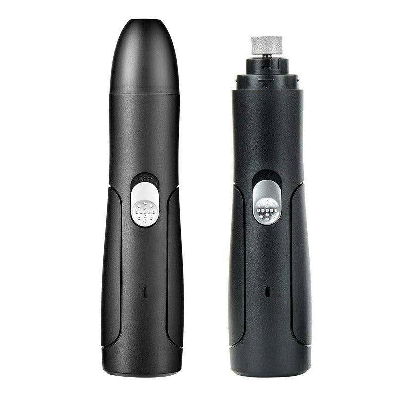 HKM-2346813 USB Rechargeable Nail Trimmer for Pet Grooming - Includes Nail Polisher and Charging Cable
