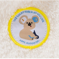 HKM-2347581 Cozy Two-Legged Fleece Coat for Small Dogs and Cats with Koala Patch