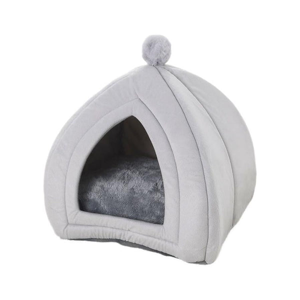 HKM-234771 Cozy Washable Cat Bed & Dog Tent with Soft Cushion for Small Pets - Multiple Sizes Available