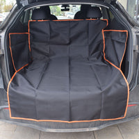 HKM-2347837 Large Dog Car Mat for Rear Seat and Trunk - Soft Cloth Cushion for Pet Travel