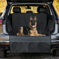 HKM-2347837 Large Dog Car Mat for Rear Seat and Trunk - Soft Cloth Cushion for Pet Travel