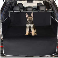 HKM-2347837 Large Dog Car Mat for Rear Seat and Trunk - Soft Cloth Cushion for Pet Travel