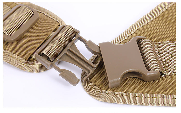 HKM-2348093 1000D Nylon Waterproof Outdoor Dog Suspender Suit in Black, Khaki, Army Color, and CP, Sizes M, L, XL