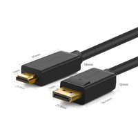 HKM-234835 4K HD TV Converter Cable for Computer Monitor - Gold Plated Connector, Multiple Lengths Available