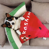 HKM-2348861 Cozy Pizza Pet Sleeping Bag for Cats and Dogs - Four Seasons - 90cm x 80cm