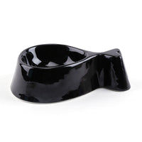 HKM-2348989 Ceramic Fish-Shaped Bowl with Sturdy Wooden Stand for Tea Drinking