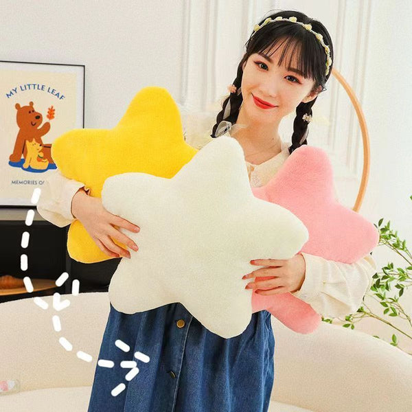 HKM-234899 Cartoon Star Pattern Pillow for Youth - Super Soft Plush, Available in Multiple Colors