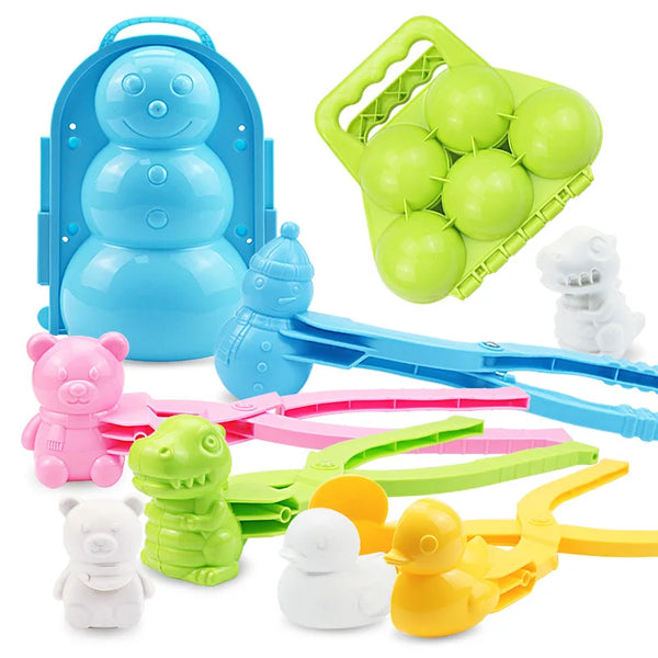 HKM-235027 Outdoor Snowball Maker Toy for Kids - Winter Fun Clip Mold - Age 2 and Up