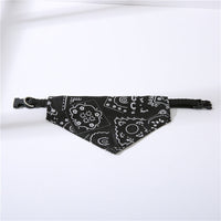 HKM-2350781 Adjustable Triangle Print Pet Collar in Red, Blue, Black, Pink for Stylish Comfort