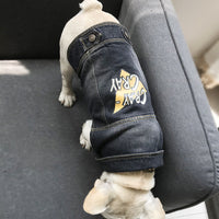 HKM-2351165 Denim Vest for Small Pets - Casual Style Clothing for Puppies and Kittens, Available in Multiple Sizes