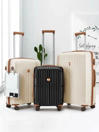 HKM-235155 Customisable Large Capacity Travel Luggage Suitcase with Silent Wheels and TSA Lock - 20/24/28 Inch Options