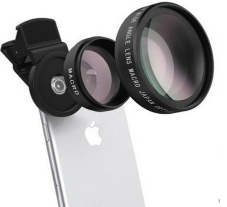 HKM-235155 Wide-Angle Macro Lens for Mobile Phones - 10x Magnification with Aluminum Alloy Construction