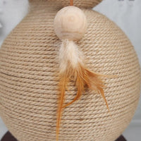 HKM-2352061 Sisal Pear-Shaped Cat Climber with Scratch-Resistant Design for Playful Cats