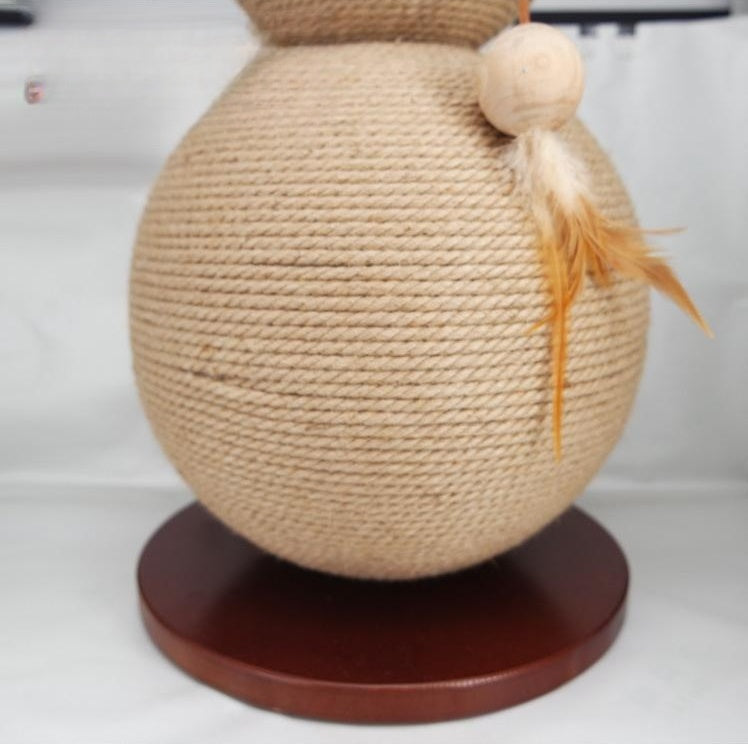 HKM-2352061 Sisal Pear-Shaped Cat Climber with Scratch-Resistant Design for Playful Cats