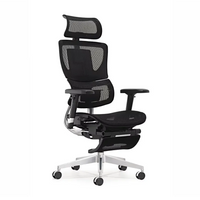 HKM-235219 Ergonomic Mesh Executive Chair with 3D Armrests and Swivel Function for Home Office Use
