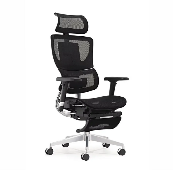 HKM-235219 Ergonomic Mesh Executive Chair with 3D Armrests and Swivel Function for Home Office Use