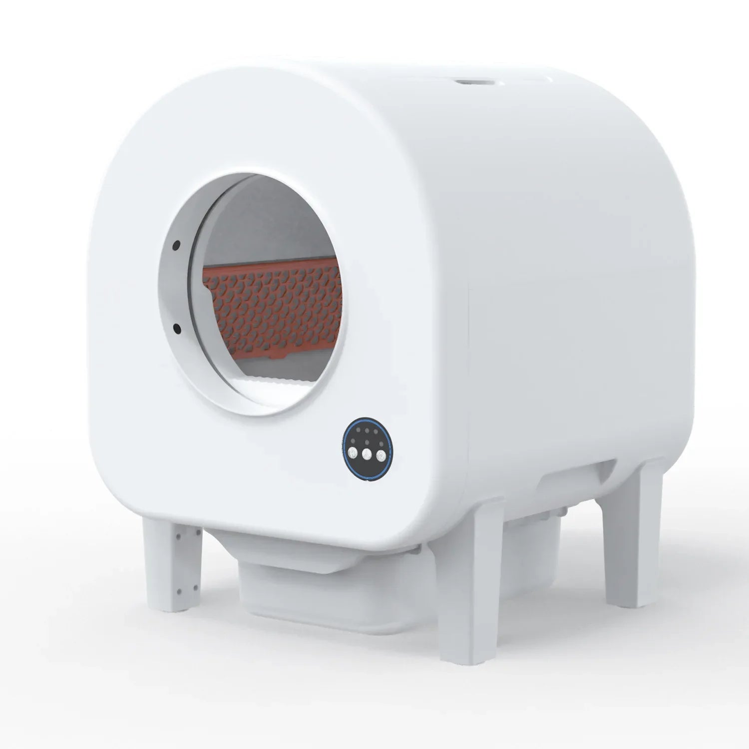 HKM-235219 Smart Self-Cleaning Cat Litter Box with App Control, 68L Large Capacity, Odor Control, Anti-Trap Function for Multiple Cats
