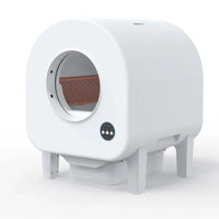 HKM-235219 Smart Self-Cleaning Cat Litter Box with App Control, 68L Large Capacity, Odor Control, Anti-Trap Function for Multiple Cats
