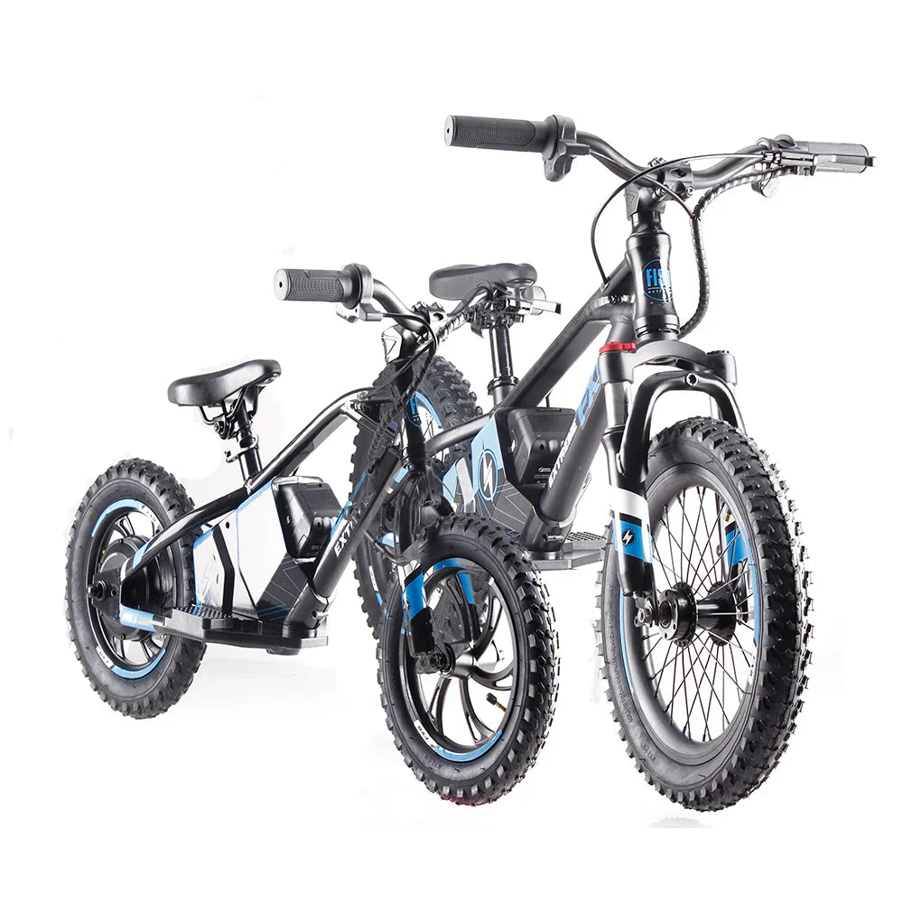 HKM-235347 Electric Balance Mini Bike for Kids - Off-Road, 36V with 12" Tires, Lightweight Aluminum Frame