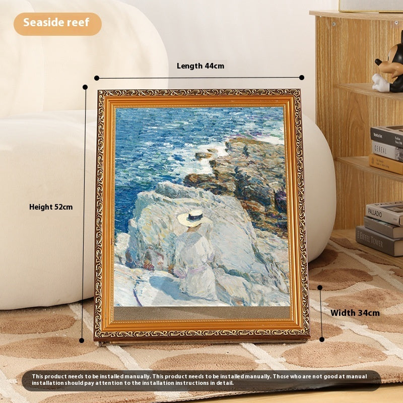 HKM-2354749 Retro Cat Scratch Board Toy with Unique Vintage Photo Frame Designs