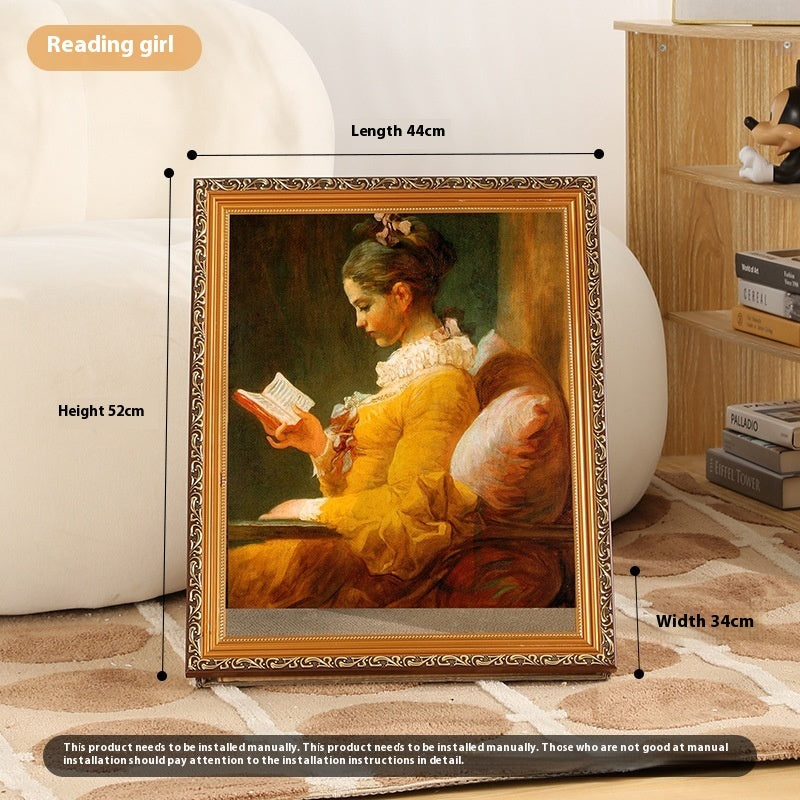 HKM-2354749 Retro Cat Scratch Board Toy with Unique Vintage Photo Frame Designs