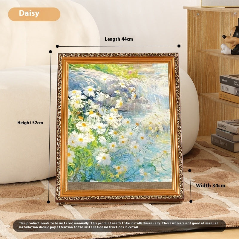 HKM-2354749 Retro Cat Scratch Board Toy with Unique Vintage Photo Frame Designs