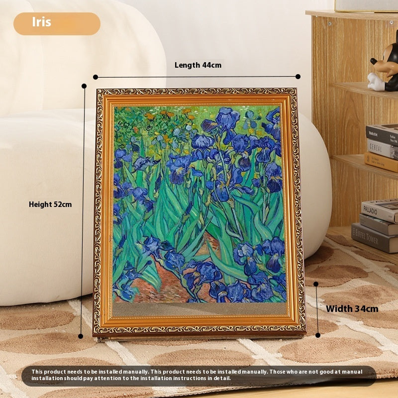 HKM-2354749 Retro Cat Scratch Board Toy with Unique Vintage Photo Frame Designs
