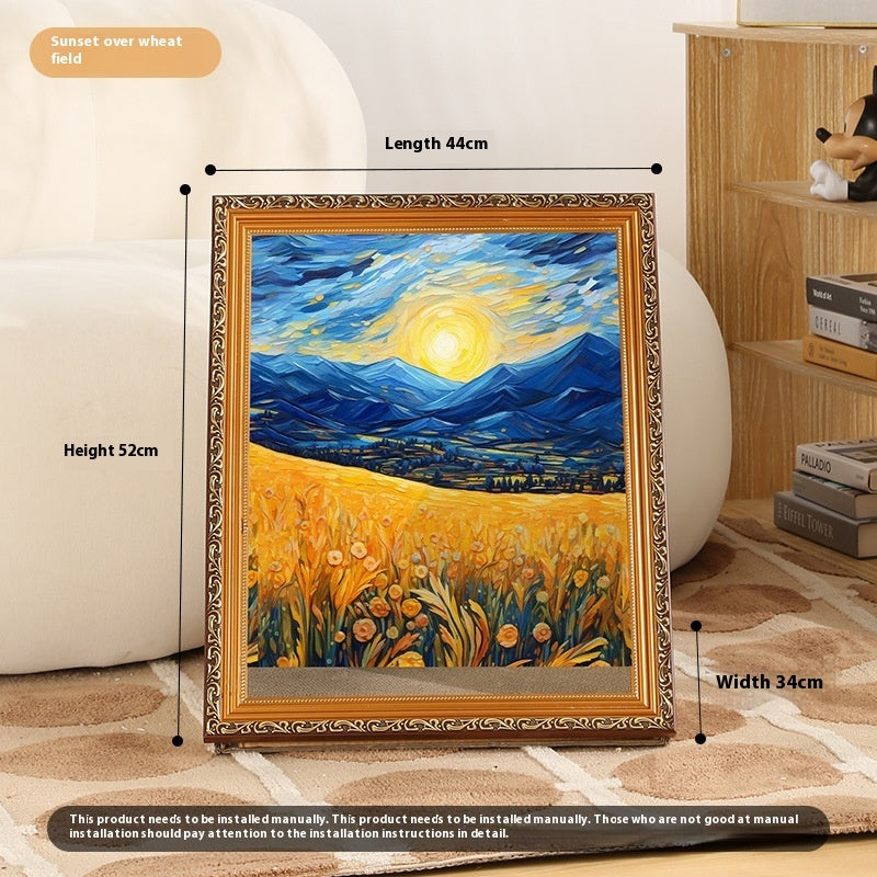 HKM-2354749 Retro Cat Scratch Board Toy with Unique Vintage Photo Frame Designs