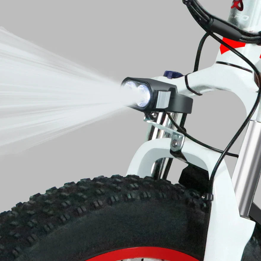 HKM-235475 2000W Dual Motor Electric Bicycle with 48V 22.4Ah Lithium Battery, 26-Inch Fat Tires, 7-Speed Gears, Hydraulic Brakes