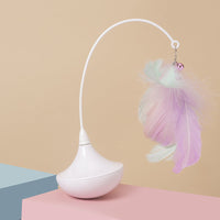 HKM-2355389 Automatic Water Drop Tumbler with Rotating Cat Stick and Sound Attraction