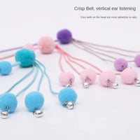 HKM-2356029 Tassel Cat Wand Toy for Playful Feline Fun and Engagement