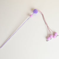 HKM-2356029 Tassel Cat Wand Toy for Playful Feline Fun and Engagement