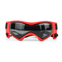 HKM-2356157 UV Protective Goggles for Pets - Adjustable Windproof and Sunproof Eyewear in Red, Black, and Pink