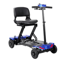 HKM-235795 Lightweight 4-Wheel Travel Electric Scooter with Foldable Design and 18km Range