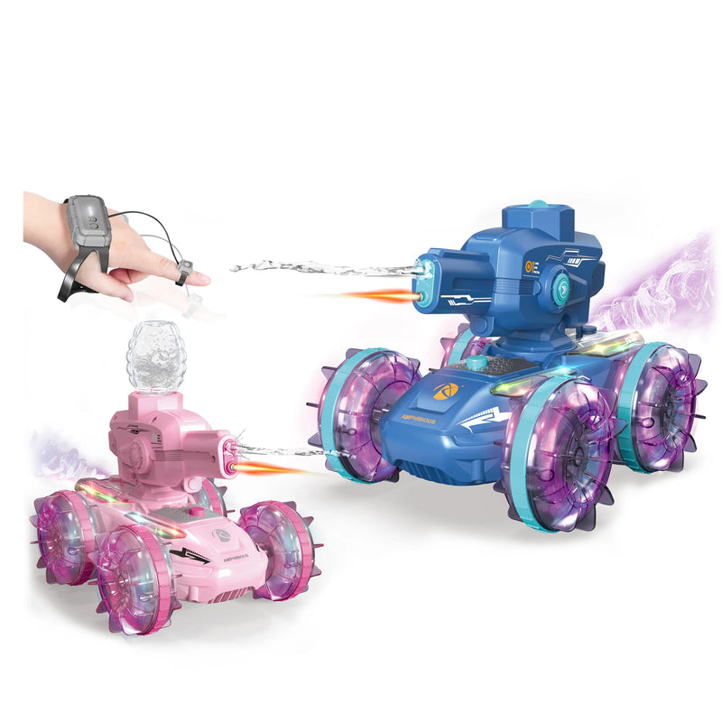 HKM-235923 Amphibious Remote Control Toy Car with 360-Degree Rotation and Water Spray Function