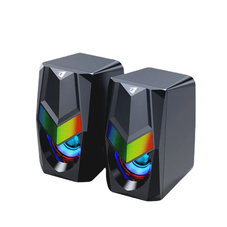 HKM-235923 RGB Backlit Wired Gaming Speakers with USB for PC and Laptop