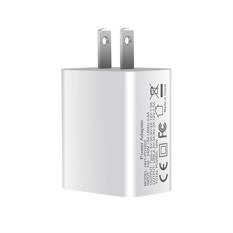 HKM-235987 FDGAO 18W PD Fast Charging Plug with Dual USB Typ-C Ports for Apple 12 Mobile Phones