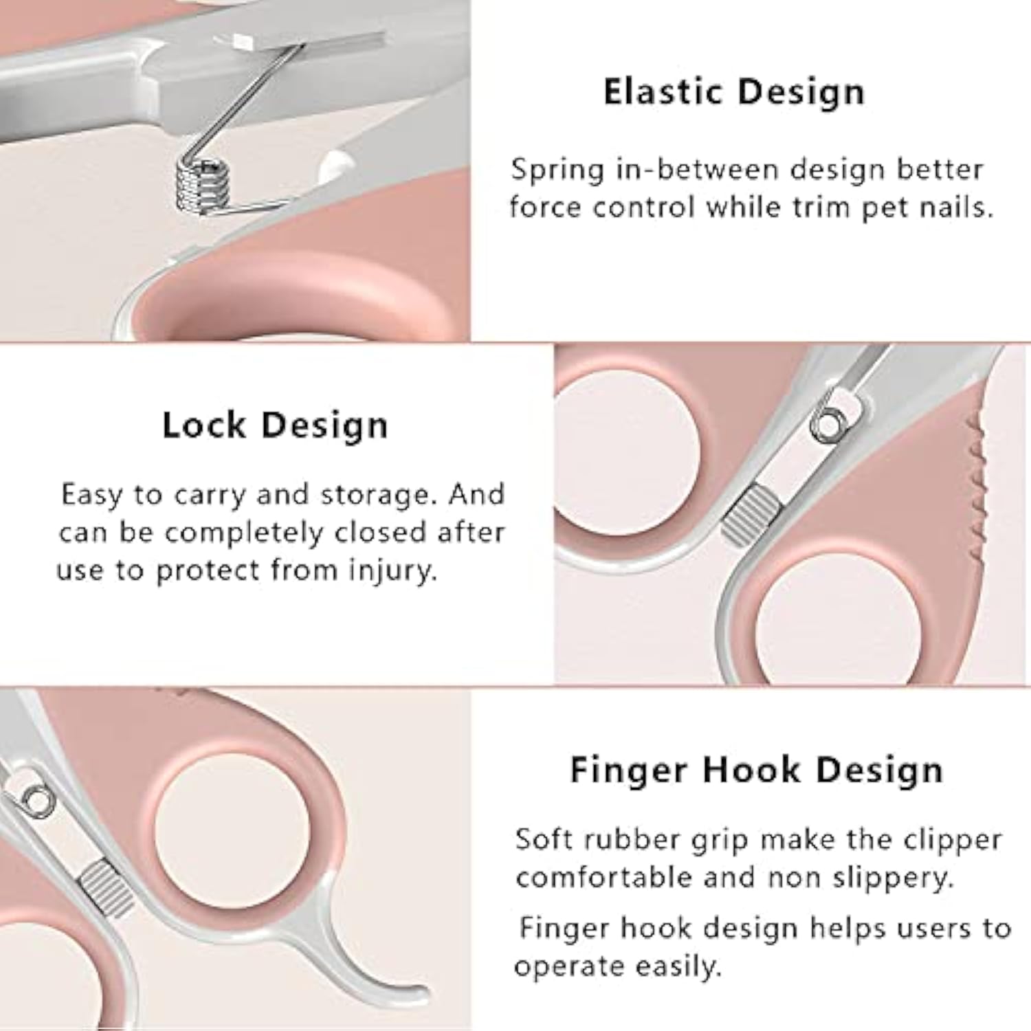 HKM-2361789 Cat Nail Clippers with Safety Guard and Sharp Angled Blade for Kittens, Small Dogs, Birds, Rabbits, and Ferrets
