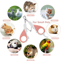 HKM-2361789 Cat Nail Clippers with Safety Guard and Sharp Angled Blade for Kittens, Small Dogs, Birds, Rabbits, and Ferrets
