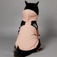 HKM-2361917 Waterproof Large Dog Raincoat in Pink - Windproof Shell Jacket for Pets
